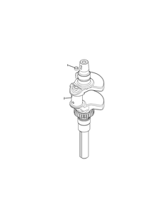 Kohler Sv710-0035 Crankshaft Diagram and Parts List for Z-FORCE44 17AE3AGF-17AE3AGF010 Cub Cadet Lawn Tractor